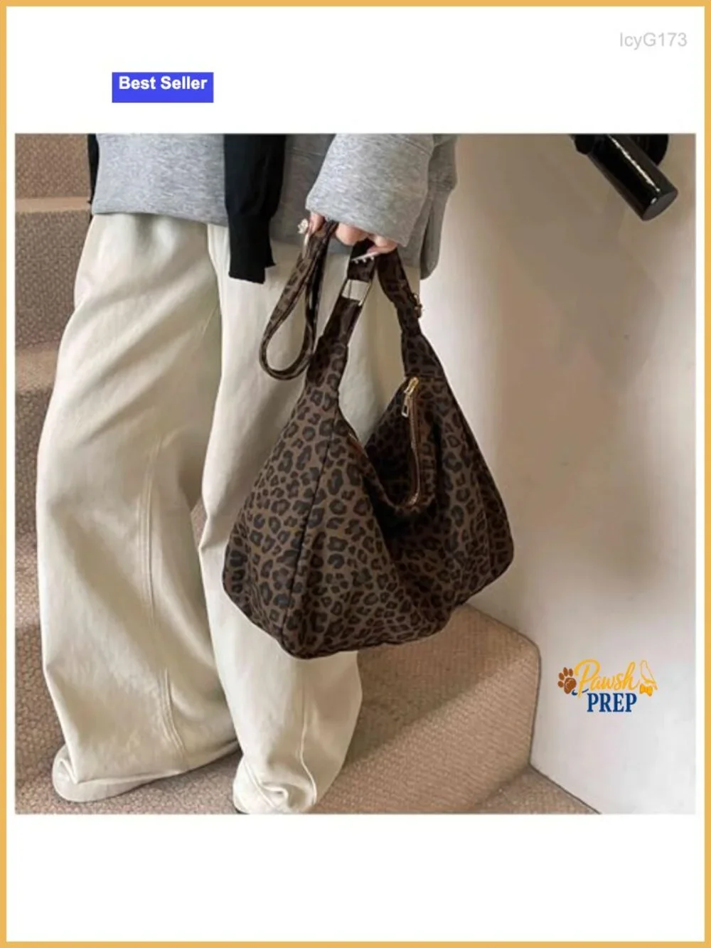 Canvas Hobo Shoulder Bag with Zipper, Y2K Tote Purse for Women, Lightweight